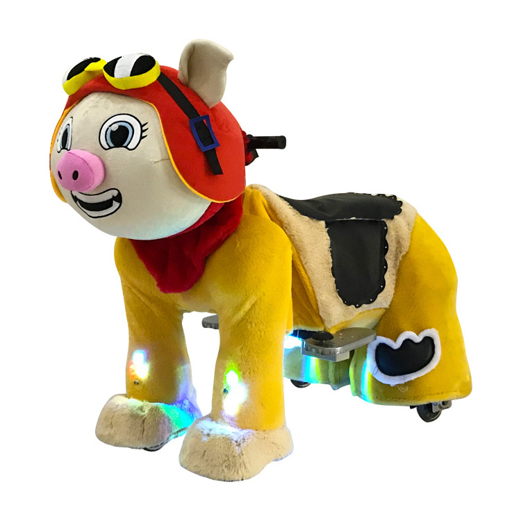 HI superior quality machine electric ride on plush motorized riding horse on promotion