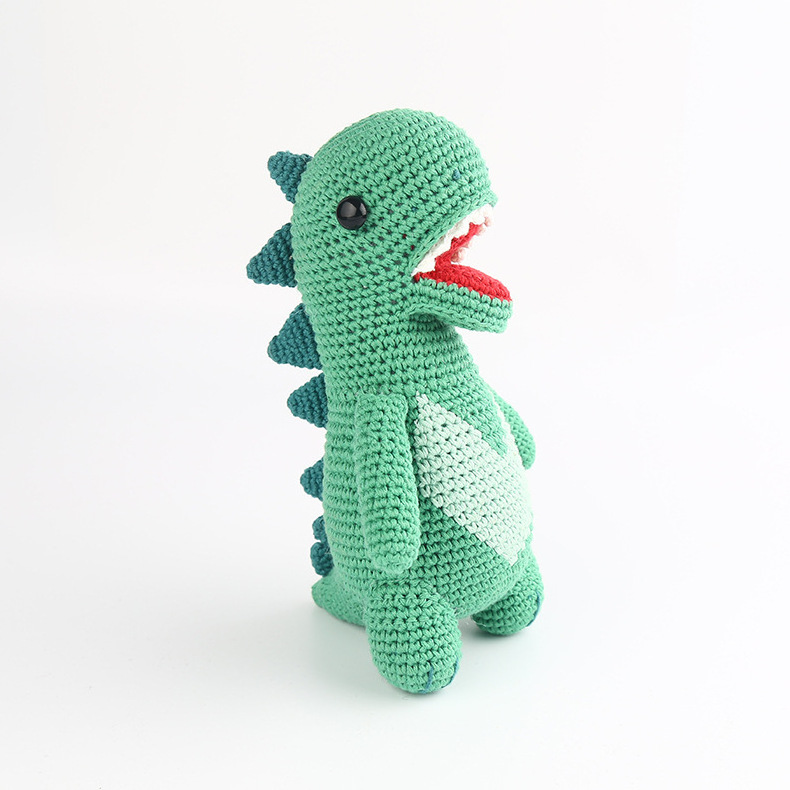 Custom Made Stuffed & Plush Animal Toys Crochet Dinosaur Dolls Dragon Plush Toy Crochet Stuffed Dinosaurs Doll