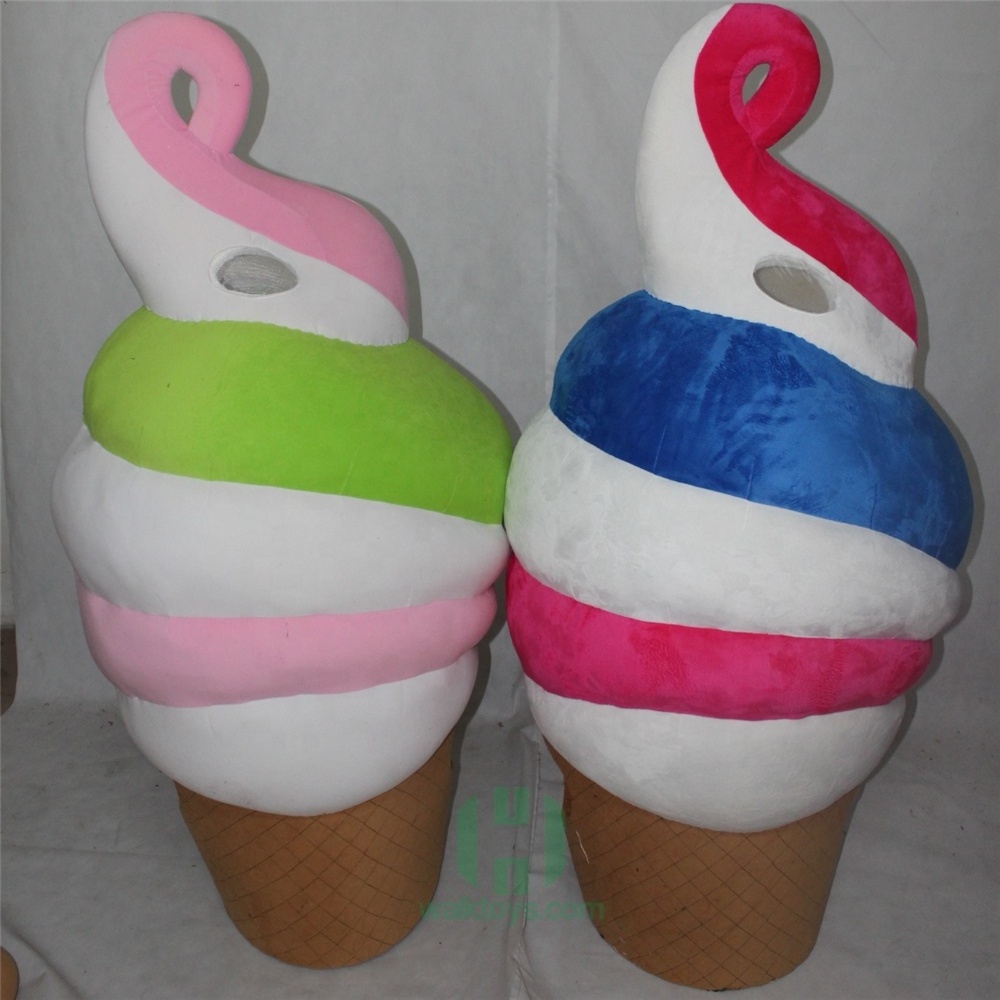 Happy Island Advertising Snow Cone Mascot Costume Ice Cream Costume for Adults Plush Cheap Mascot Costume for Events