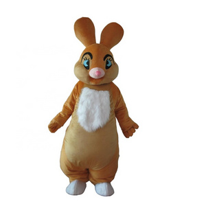 HI high quality CE/ASTM brown rabbit mascot costume adult men bunny costume