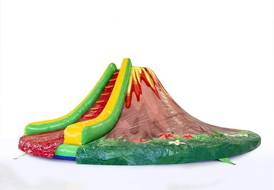 New Arrival Kids Playground Climbing Equipment Exciting Inflatable Volcano Slide