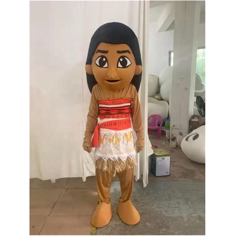 Moana movie plush mascot costume cosplay mascot costume for girls