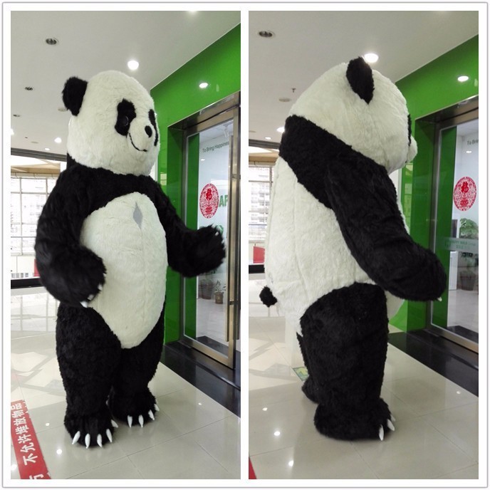 HI CE 2018 hot sale adult panda mascot costume realistic animal costumes