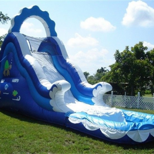 CE price PVC HI Inflatable water slide pool giant inflatable slip and slide for park games