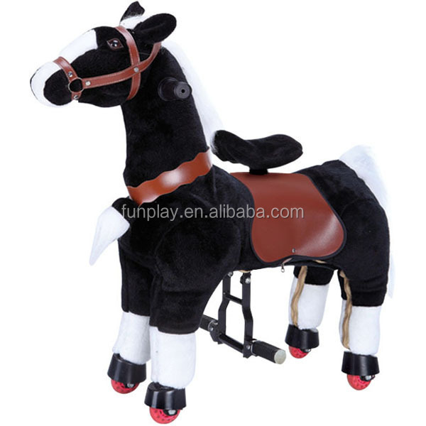 Plush riding horse toy,riding horse walking toys,walking horse riding toys for sale