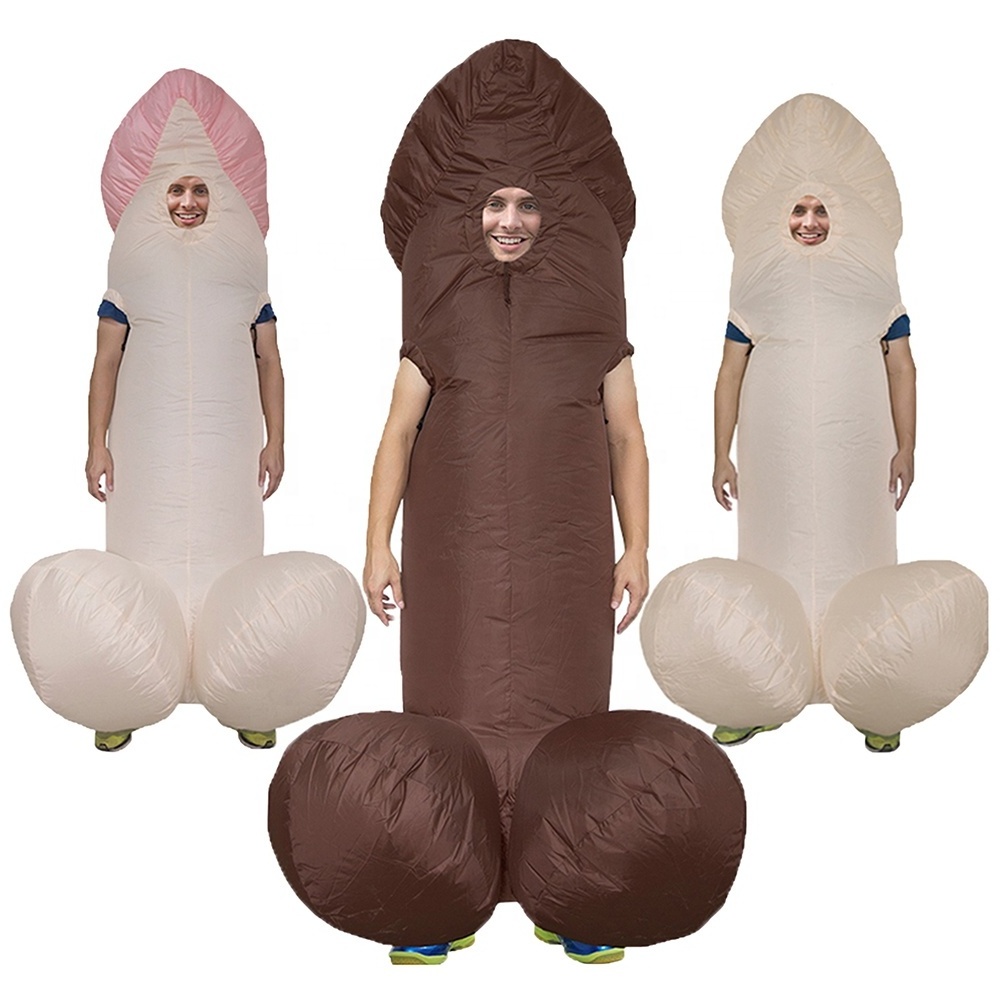 Penis Inflatable Costumes For Adult Sexy Dick Jumpsuit Funny Dress