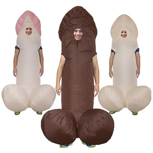 Penis Inflatable Costumes For Adult Sexy Dick Jumpsuit Funny Dress