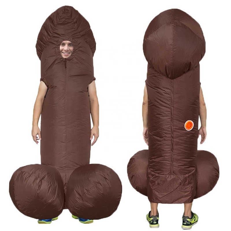 Penis Inflatable Costumes For Adult Sexy Dick Jumpsuit Funny Dress