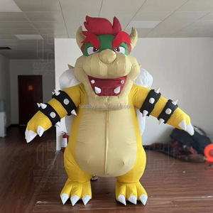 New 2 Meter Giant plush walking adult inflatable bowser mascot costume customized