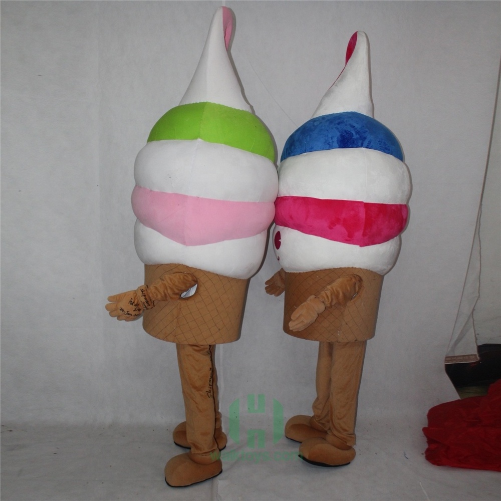 Happy Island Advertising Snow Cone Mascot Costume Ice Cream Costume for Adults Plush Cheap Mascot Costume for Events