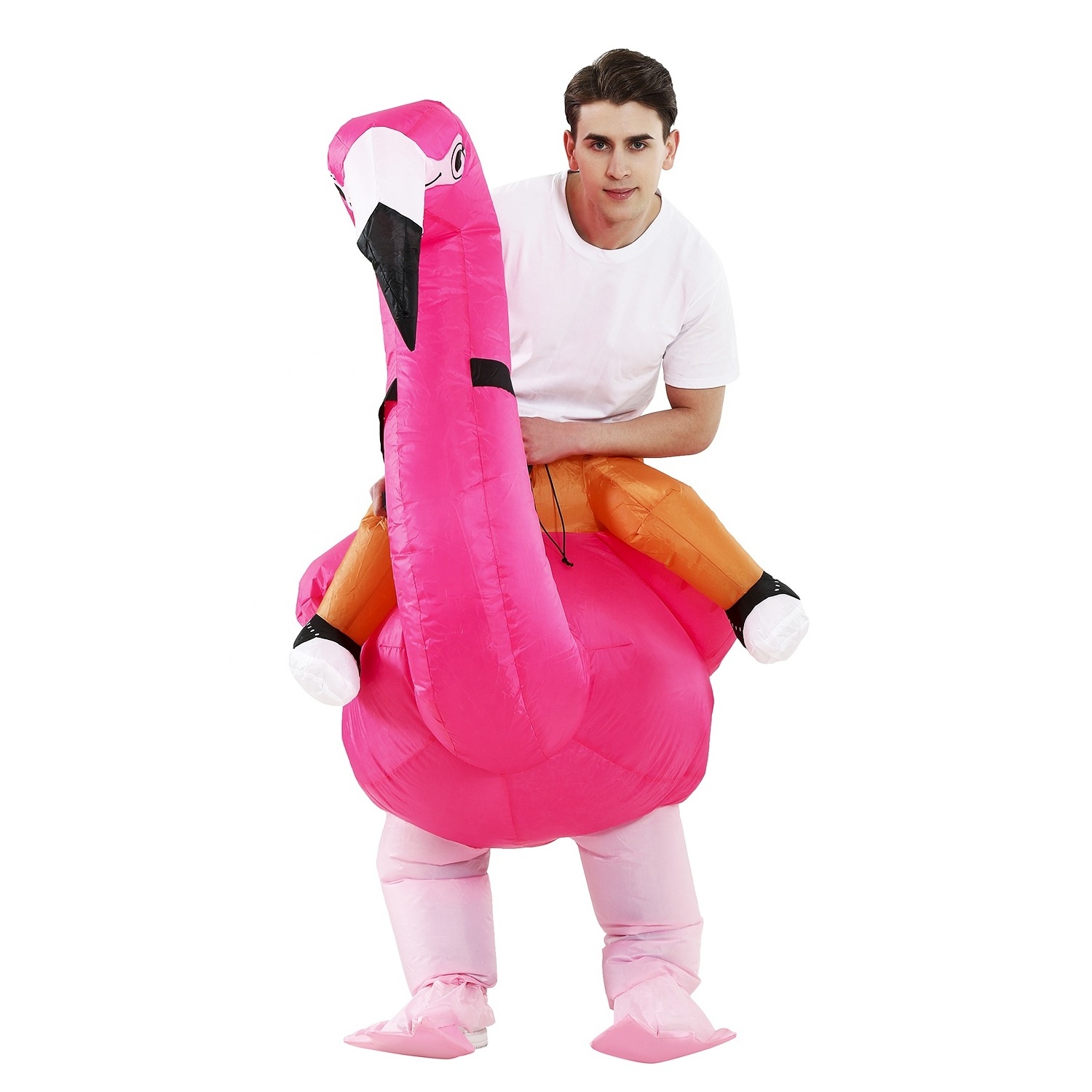 Halloween Party Funny Inflatable Red Flamingo Costume For Dress-Ups