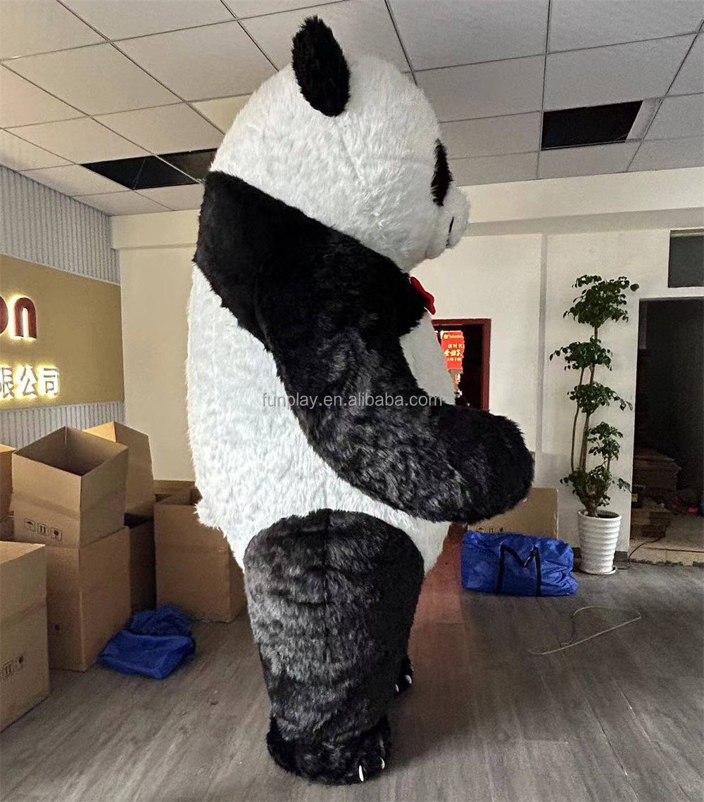 Wholesale Popular giant inflatable panda mascot costume for sale