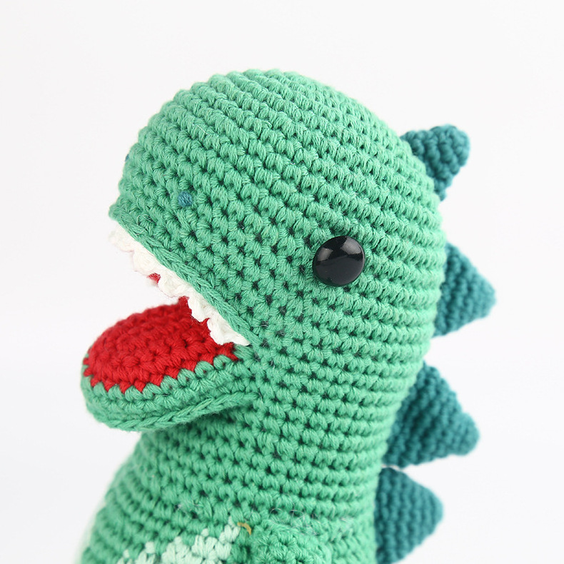 Custom Made Stuffed & Plush Animal Toys Crochet Dinosaur Dolls Dragon Plush Toy Crochet Stuffed Dinosaurs Doll