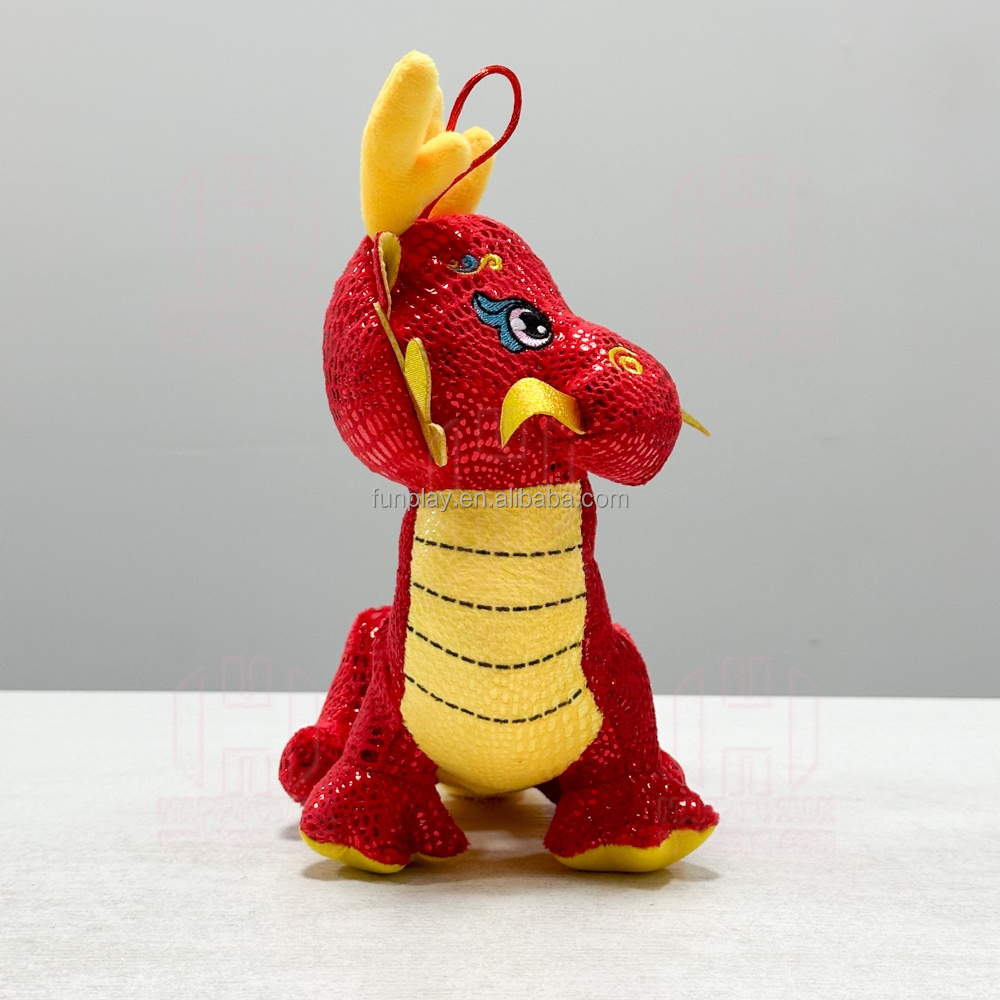 cheap factory price chinese new year dragon plush soft toys wholesale for claw machine