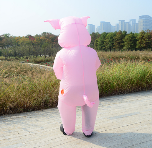 Pink pig cute performance inflatable costumes funny activity atmosphere for party