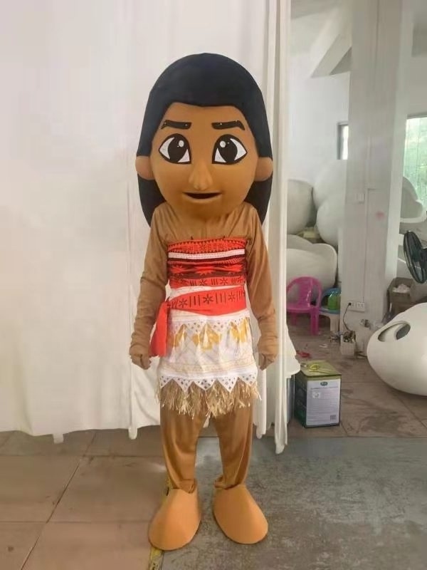 Moana movie plush mascot costume cosplay mascot costume for girls