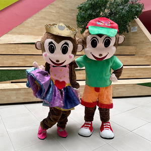 Inflatable realistic monkey cosplay adult cartoon character school boy and girl Inflatable mascot costume for party