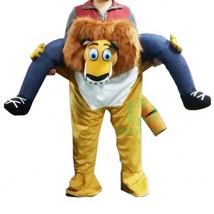 Carry Me Ride on Oktoberfest Costume Lion Funny Dress Up Fancy Pants Novelty Mascot Costume