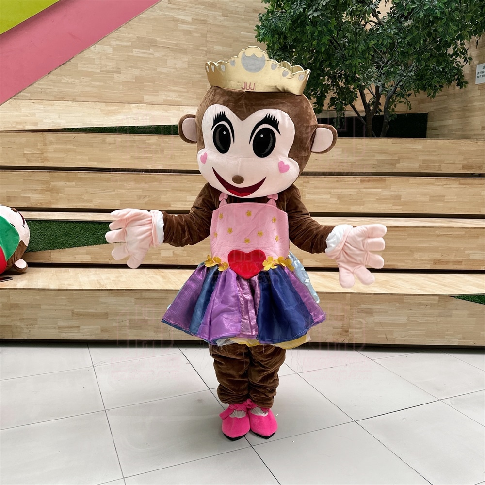 Inflatable realistic monkey cosplay adult cartoon character school boy and girl Inflatable mascot costume for party