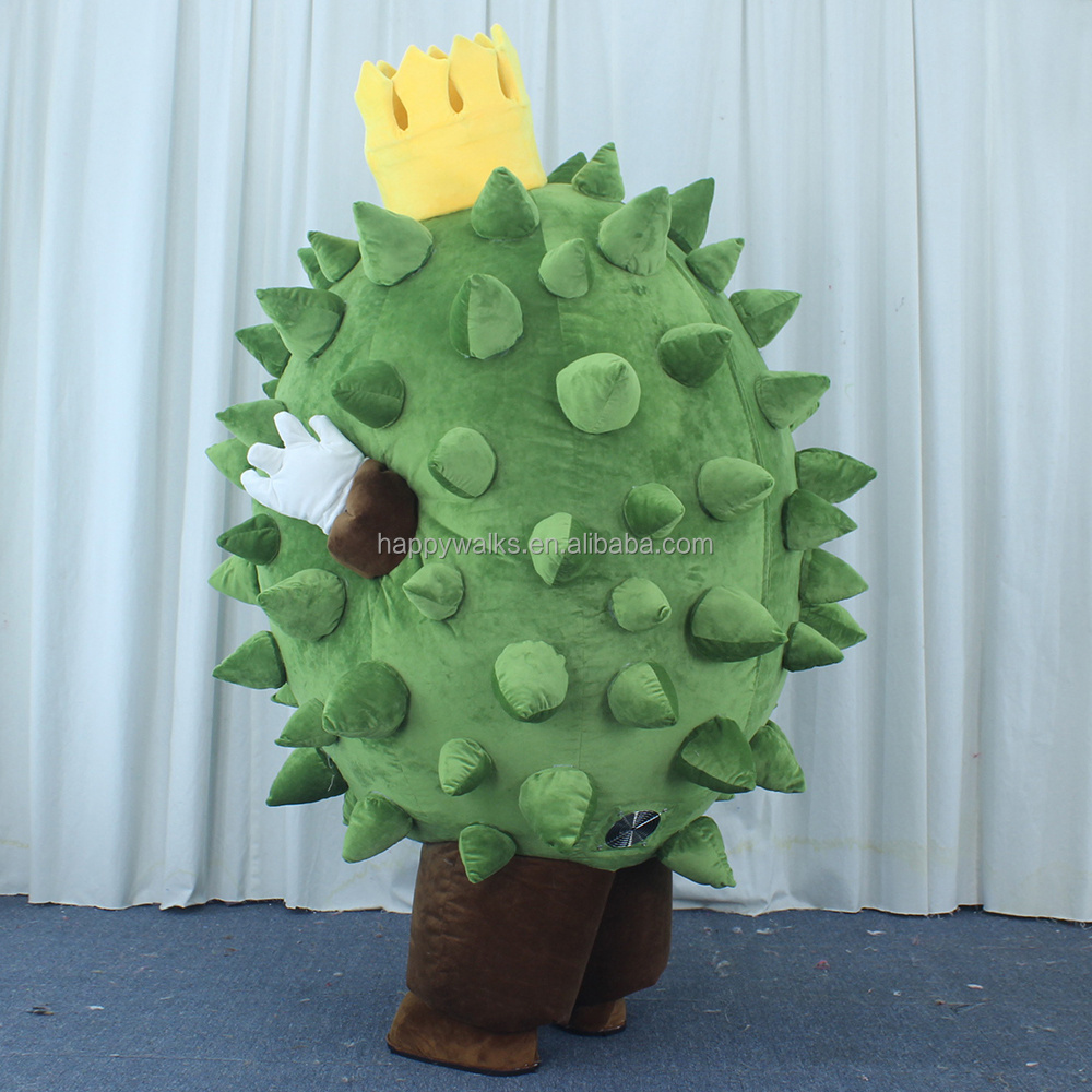 Wearable Mascot new product green Durian walking mascot costume adult costume fruit inflatable Mascot Costume