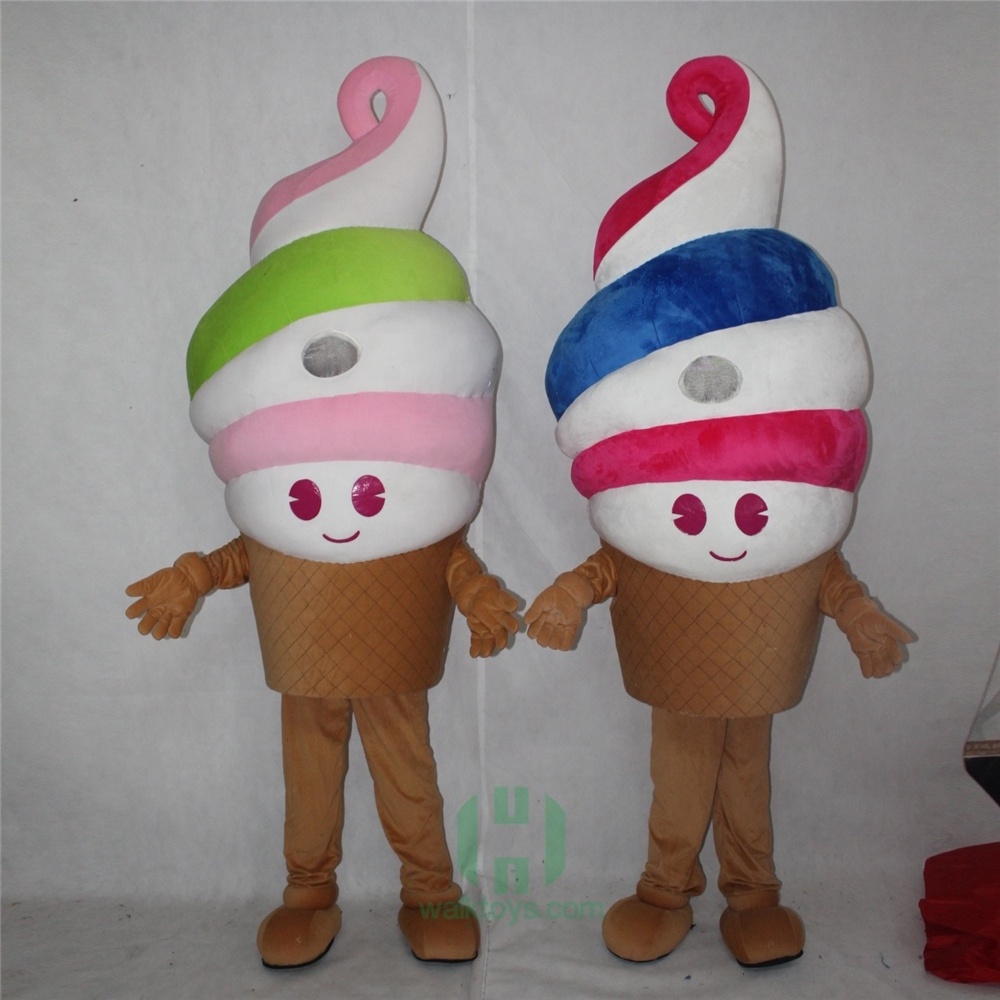 Happy Island Advertising Snow Cone Mascot Costume Ice Cream Costume for Adults Plush Cheap Mascot Costume for Events