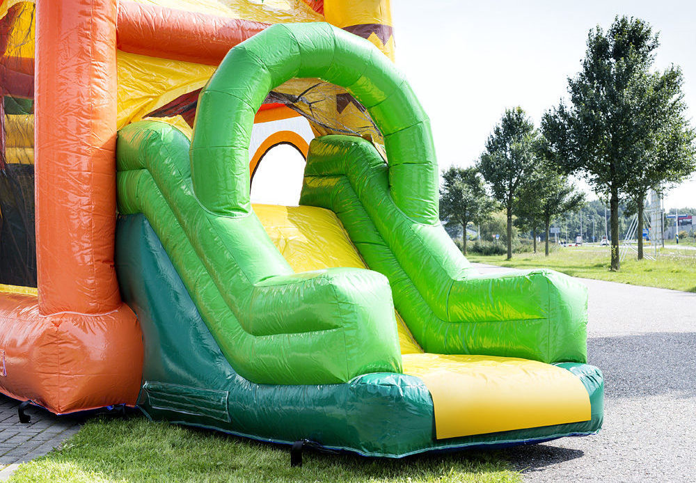 Jumpy fun jungle Giant Inflatable Bouncer Water Slide with Pool Outdoor Land Water Park Bouncy Castle for kids