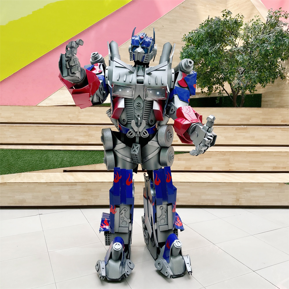 Realistic light up custom giant robot led costume for adults