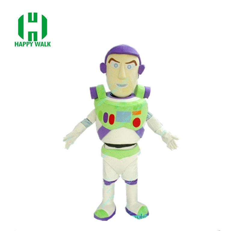 HI CE plush buzz light year costume fancy buzz light year mascot costume with helmet for sale