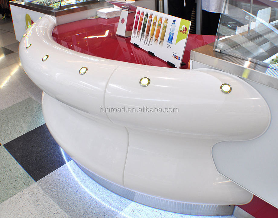 Food and beverage display kiosk, food kiosk displays for shop mall