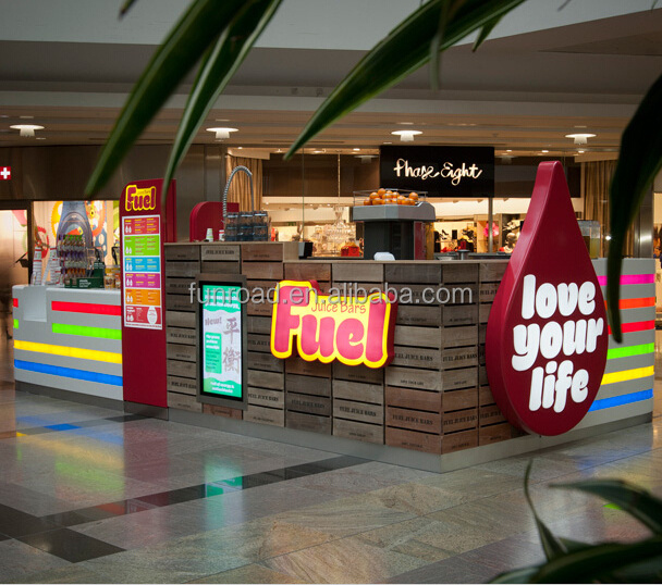 Pop Design Food Warmer Display Counter/fast Food Restaurant Design.