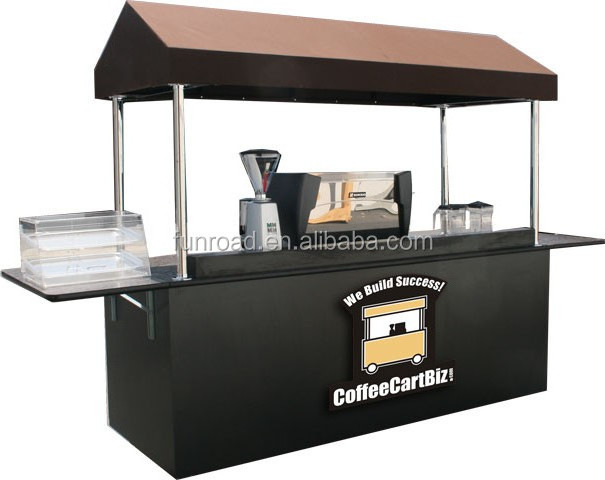 fast food wooden coffee espresso vending cart,coffee espresso kiosk cart