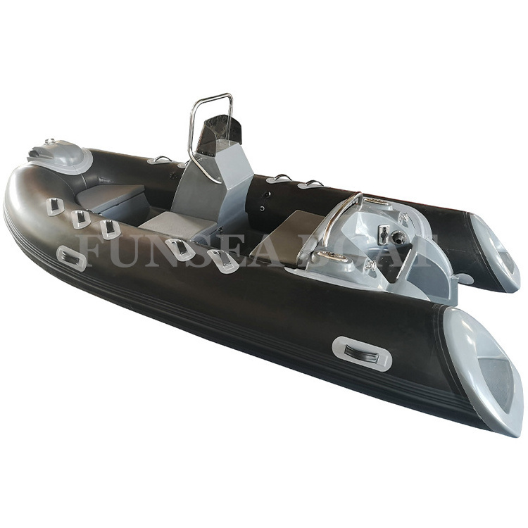 CE 12 foot 360cm 3 person seat speed fiberglass small fishing rigid inflatable pvc or hypalon rib 360 rowing motor tender boat