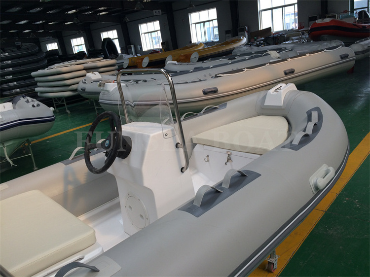 High efficient 13 foot aluminum pilot 3.9 meters pvc / hypalon air tube 390 inflatable pontoon fishing boat fiberglass boats