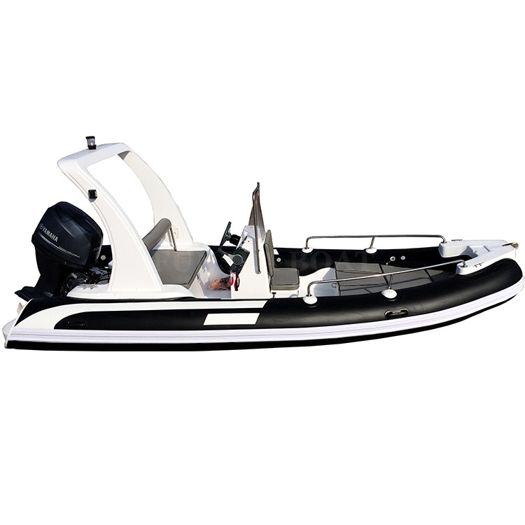 Favourite 17 18 Ft Small Inflatable Fiberglass RIB PVC or Hypalon Speed Fishing Yacht Scuba Diving Boat with Motor