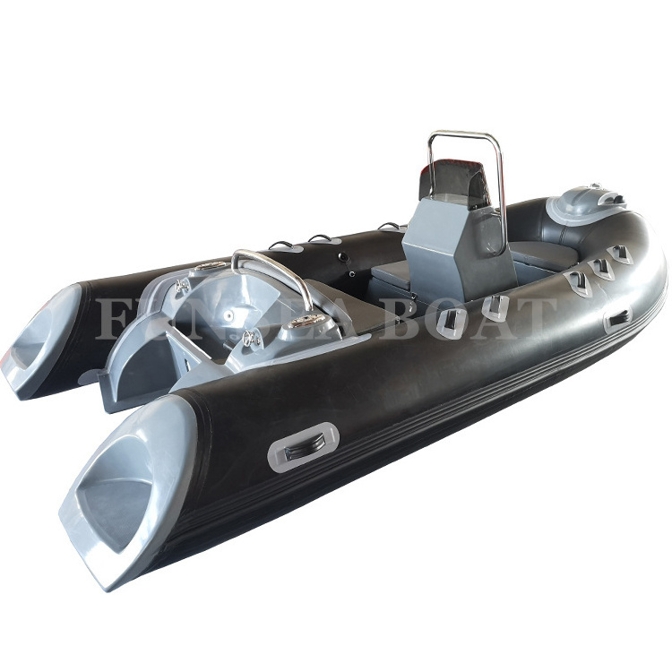 CE 12 foot 360cm 3 person seat speed fiberglass small fishing rigid inflatable pvc or hypalon rib 360 rowing motor tender boat