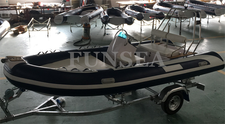 top fashion 16 foot 4.8 m fiberglass or aluminum hull 480 inflatable air tube teak floor steering boat for sale uae