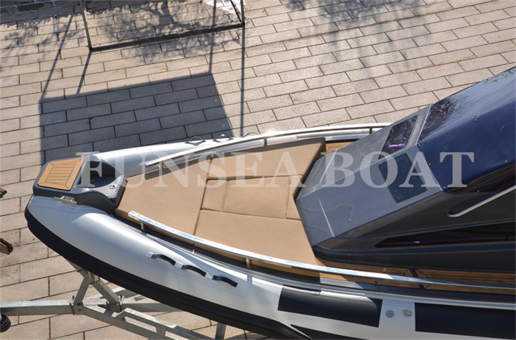 The new listing 32ft 9.6 meters big luxury yacht cabin bathroom hypalon cruiser rib boat