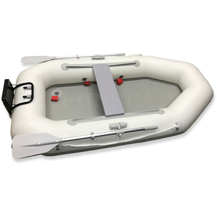 Good selling mini 1 person plastic cheap electric single rowing inflatable water boat