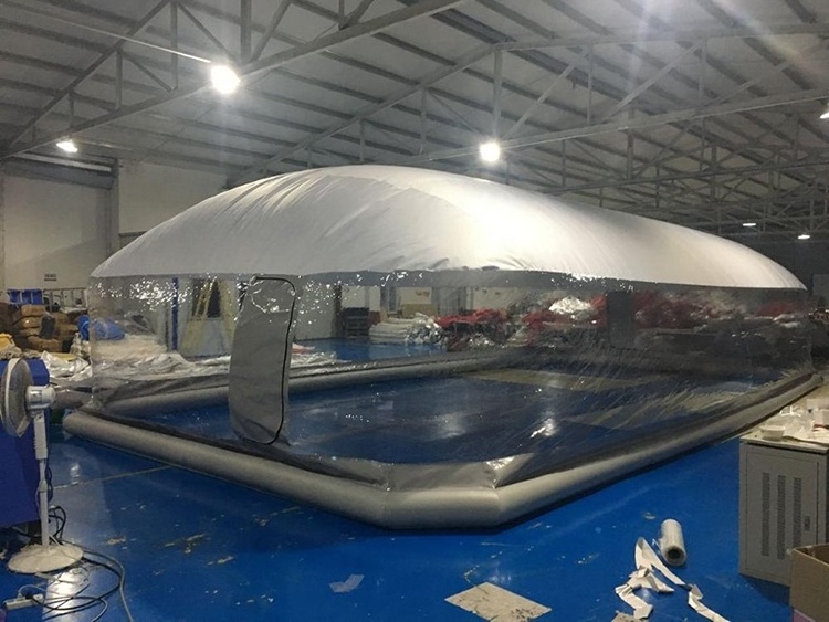 New designed electric bubble Inflatable swimming pool cover for water sports