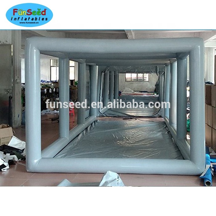 Custom large portable inflatable paint car wash workstation spray booth