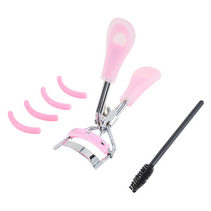 Makeup Portable Eyelash Curlers with Replacement Pads Cosmetic Beauty Tool Eyelash Curler with Comb