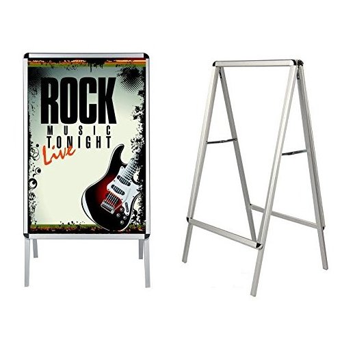 Indoor Outdoor Advertising Poster Display Stand, Custom Print A Frame Sign Stand