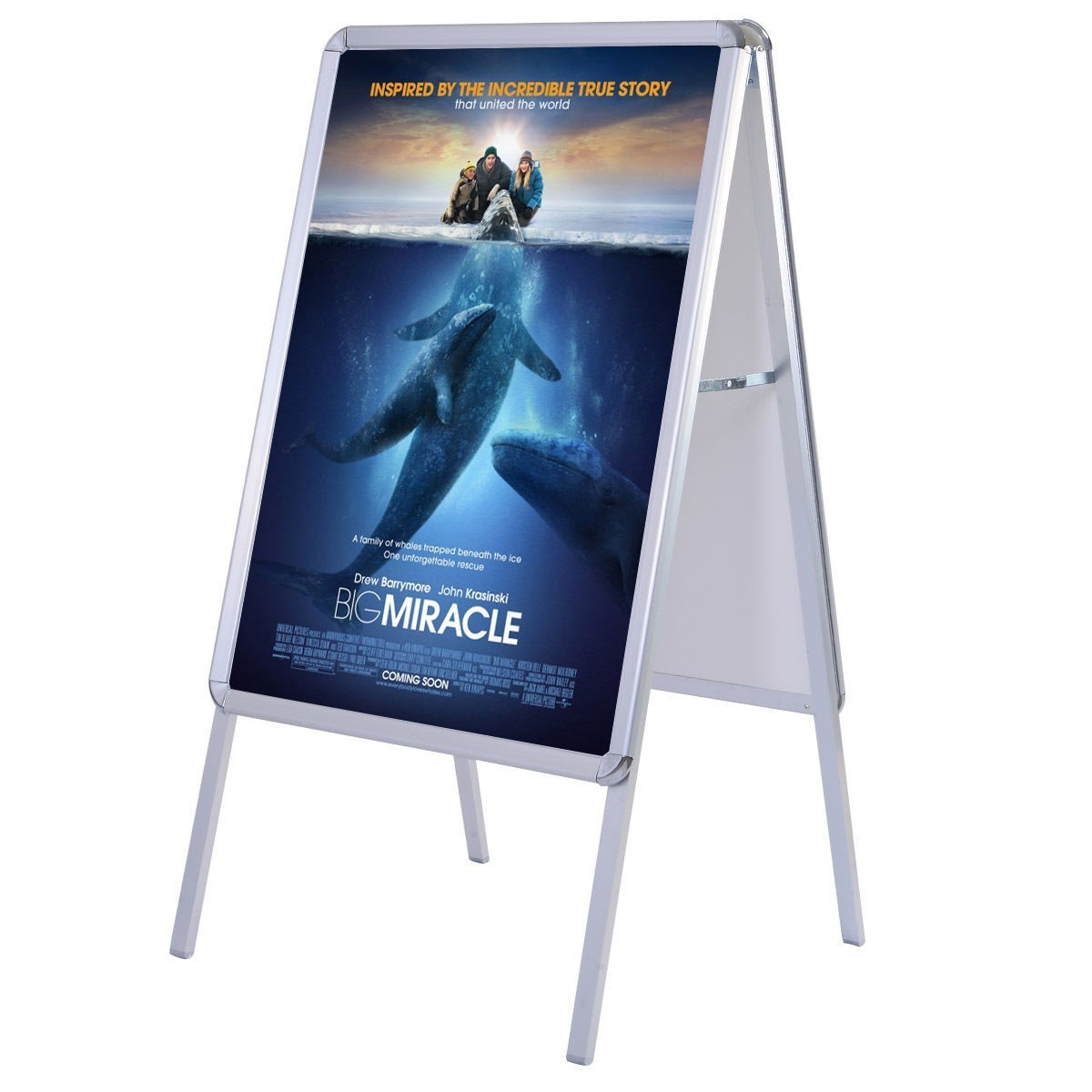 Indoor Outdoor Advertising Poster Display Stand, Custom Print A Frame Sign Stand