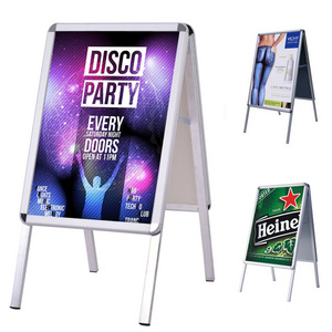 Indoor Outdoor Advertising Poster Display Stand, Custom Print A Frame Sign Stand