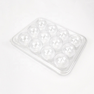 12 truffle chocolate candy custom transparent plastic clamshell blister packaging tray box