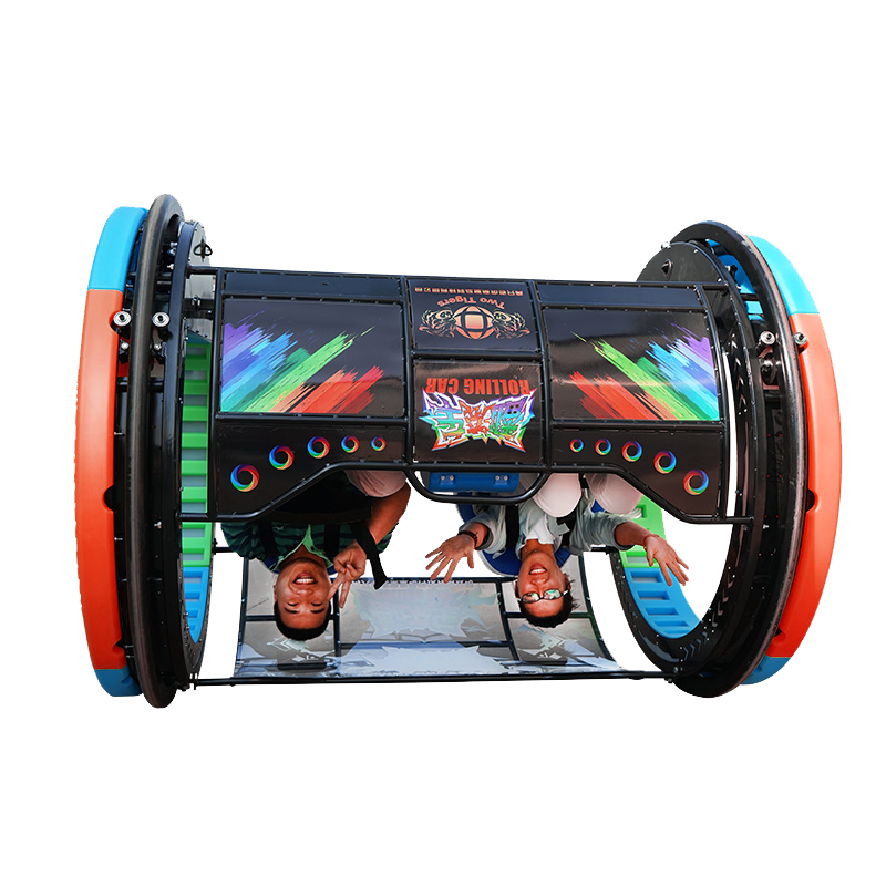 Funspace technology Outdoor Carnival Amusement Park Rides Happy Double players 360 Degree Remote Control Rolling Car