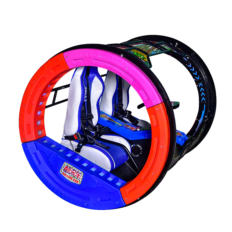 Funspace technology Outdoor Carnival Amusement Park Rides Happy Double players 360 Degree Remote Control Rolling Car