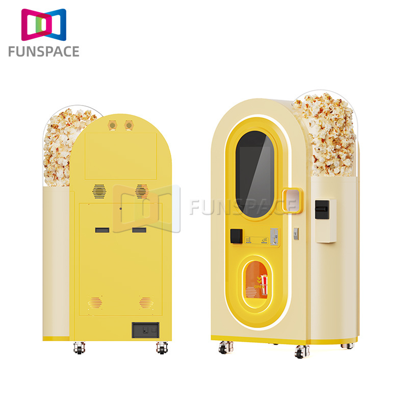 Funspace New Product Custom Coin Operated Fully Automated Commercial Flavoured Pop Corn Popcorn Vending Machine