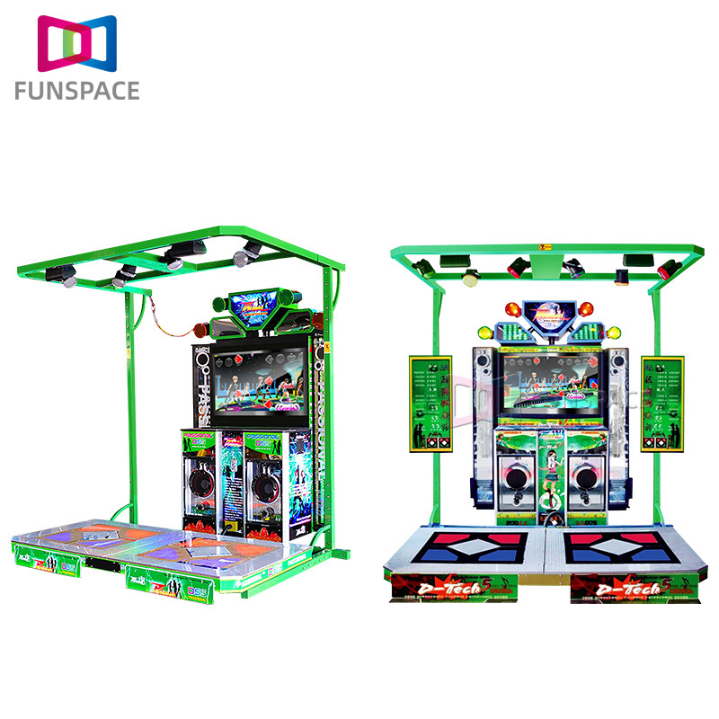 Adult dance machine Coin Operated Arcade Fifth Generation Light Rhythm Dynamic Music Video Games Dancing Machine Gaming Euiqimen