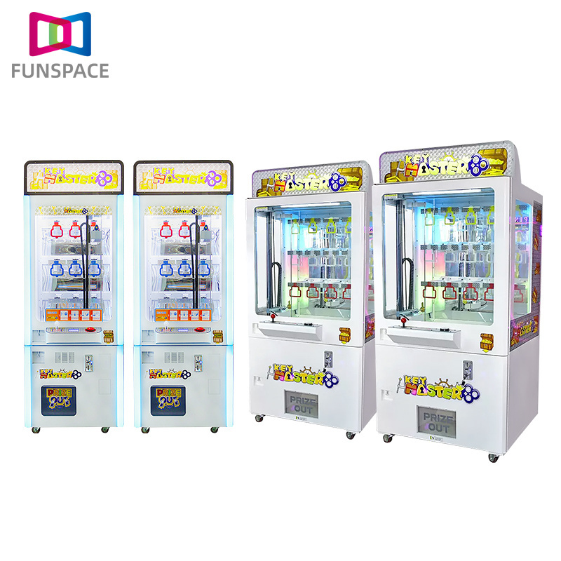 Coin operated 9 holes 15 holes golden key game shopping mall vending machine claw machine wholesale mini key master